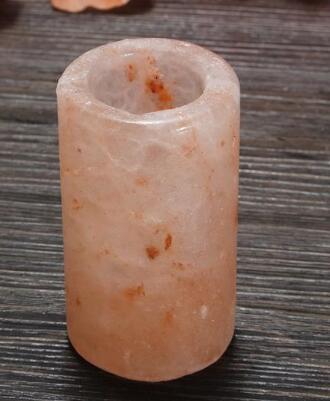 Mini Himalayan Crystal Salt Candle Holder — Natural Healing Glow (Gift‑Ready)