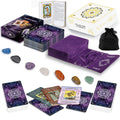 Tarot Cards Beginner Set — 5‑Piece Learning Tarot Kit with Guidebook, Velvet Bag & Chakra Stone