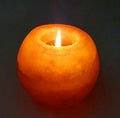 Mini Himalayan Crystal Salt Candle Holder — Natural Healing Glow (Gift‑Ready)