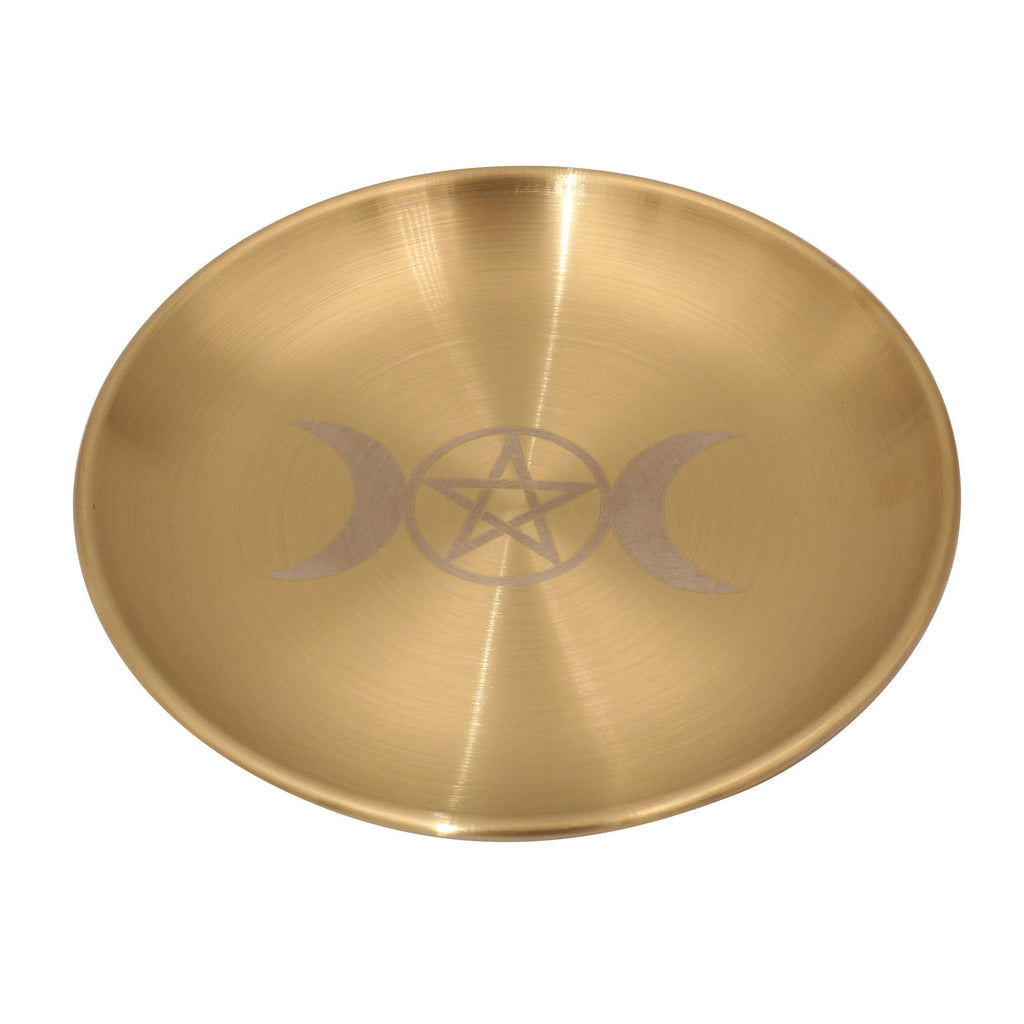 Amitofo Offering Bowl — Ritual Plate for Altars, Smudging & Spiritual Practices