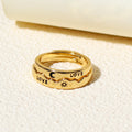 Sun & Moon LOVE Couple Ring