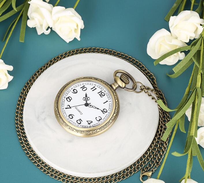Vintage Pocket Watch Pendant Necklace