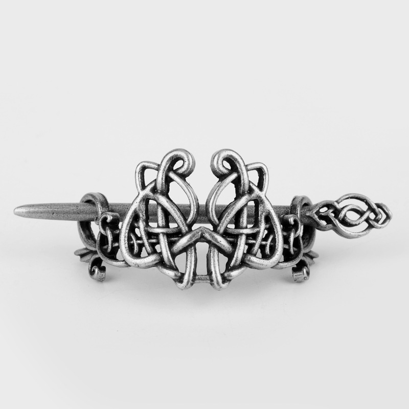 Vintage Viking Metal Hairpin — Norse Style Hair Stick for Braids & Updos