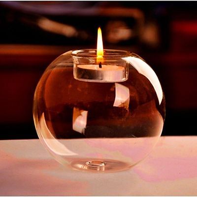 Crystal Lamp & Glass Candle Holder Set — Enchanted Glow Duo