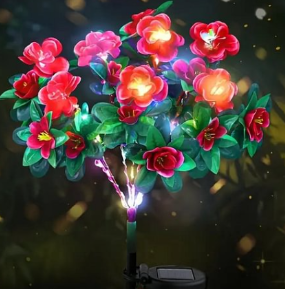 Azalea LED Garden Light — Glowing Floral Pathway Accent (One Piece)