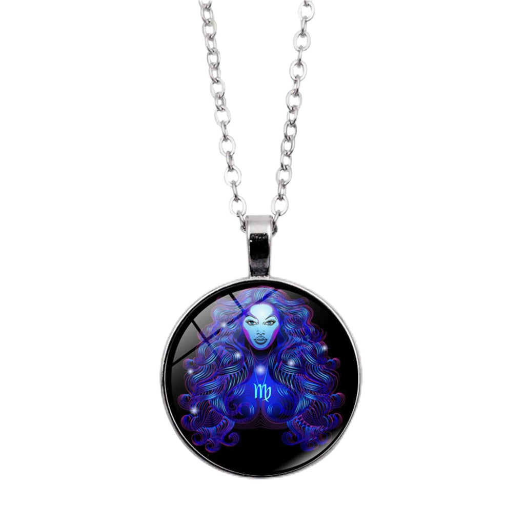 Luminous Zodiac Manifestation Necklace — 12 Constellation Glow Pendant