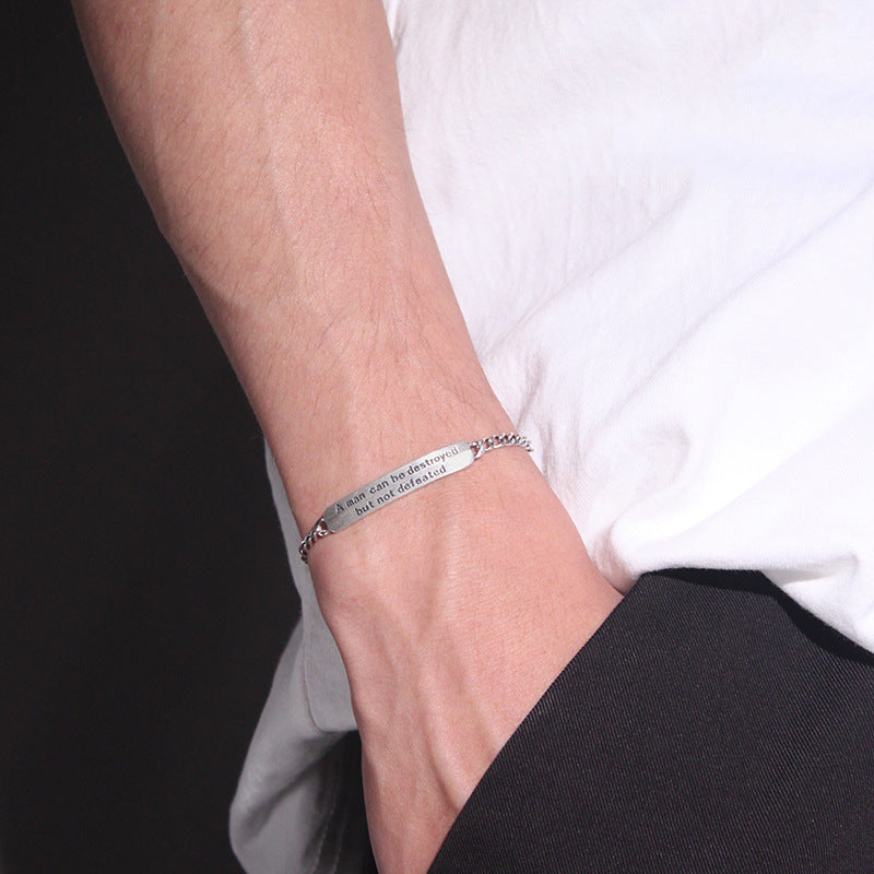 Vintage Thai Silver Men’s Bracelet — Retro Boho Fashion Accessory