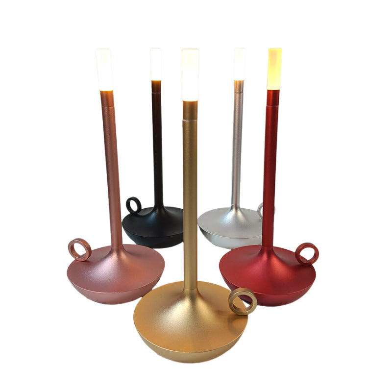 Modern Minimalist LED Vintage Candle Table Lamp  — Soft Glow Ambient Light