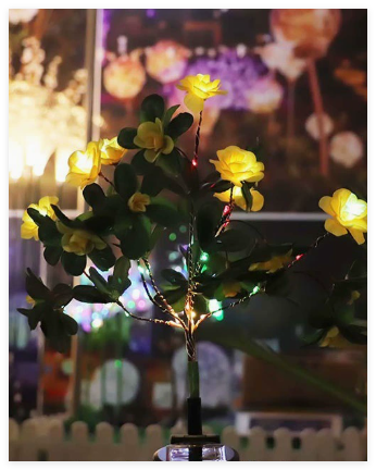 Azalea LED Garden Light — Glowing Floral Pathway Accent (One Piece)