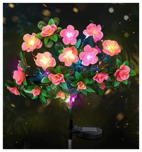 Azalea LED Garden Light — Glowing Floral Pathway Accent (One Piece)