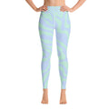 Women's Tropical Print Retro Kelp Yoga Leggings — Premium Stretch Activewear