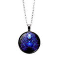 Luminous Zodiac Manifestation Necklace — 12 Constellation Glow Pendant