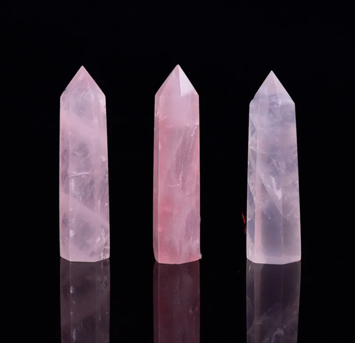 Six‑Sided Crystal Energy Column — Natural Polished Crystal Tower (Obsidian, Amethyst, Fluorite, Labradorite)