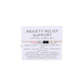 COLORFUL BLING Natural Healing Stone Bracelet — Quartz Crystal Beads with Meaningful Intention Card