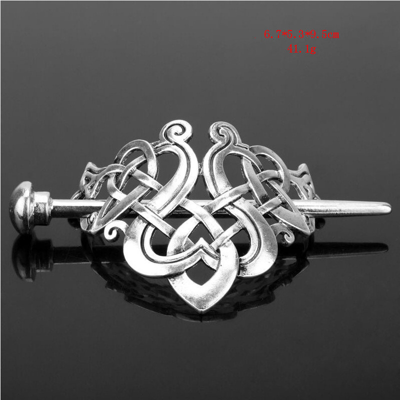 Vintage Viking Metal Hairpin — Norse Style Hair Stick for Braids & Updos