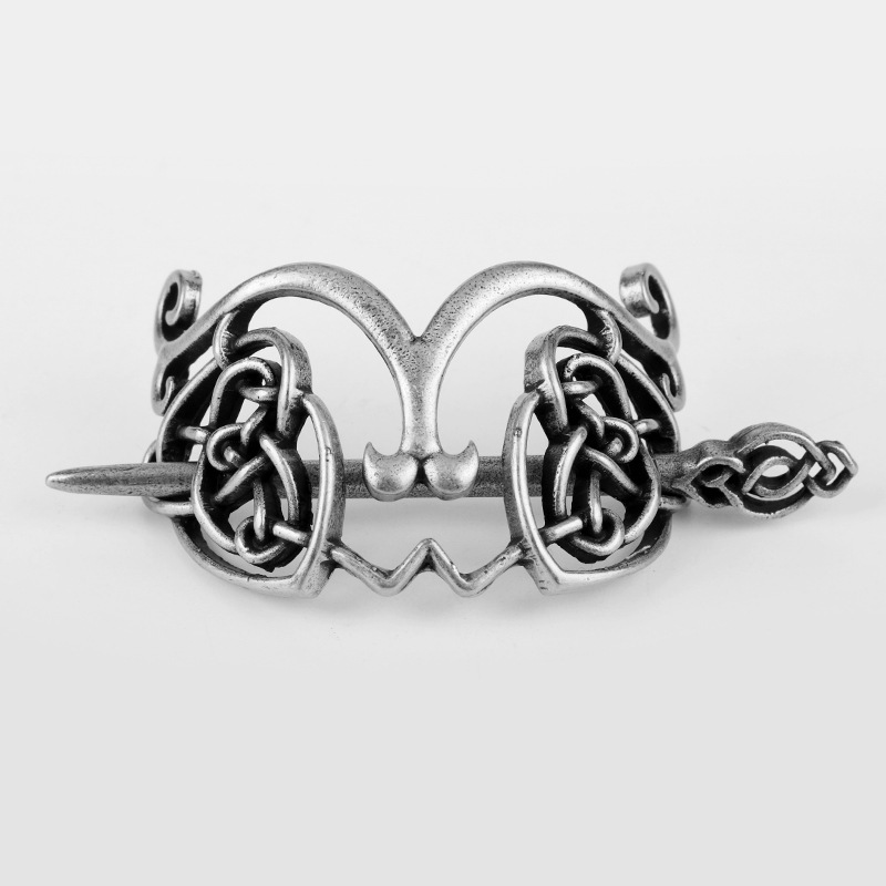 Vintage Viking Metal Hairpin — Norse Style Hair Stick for Braids & Updos