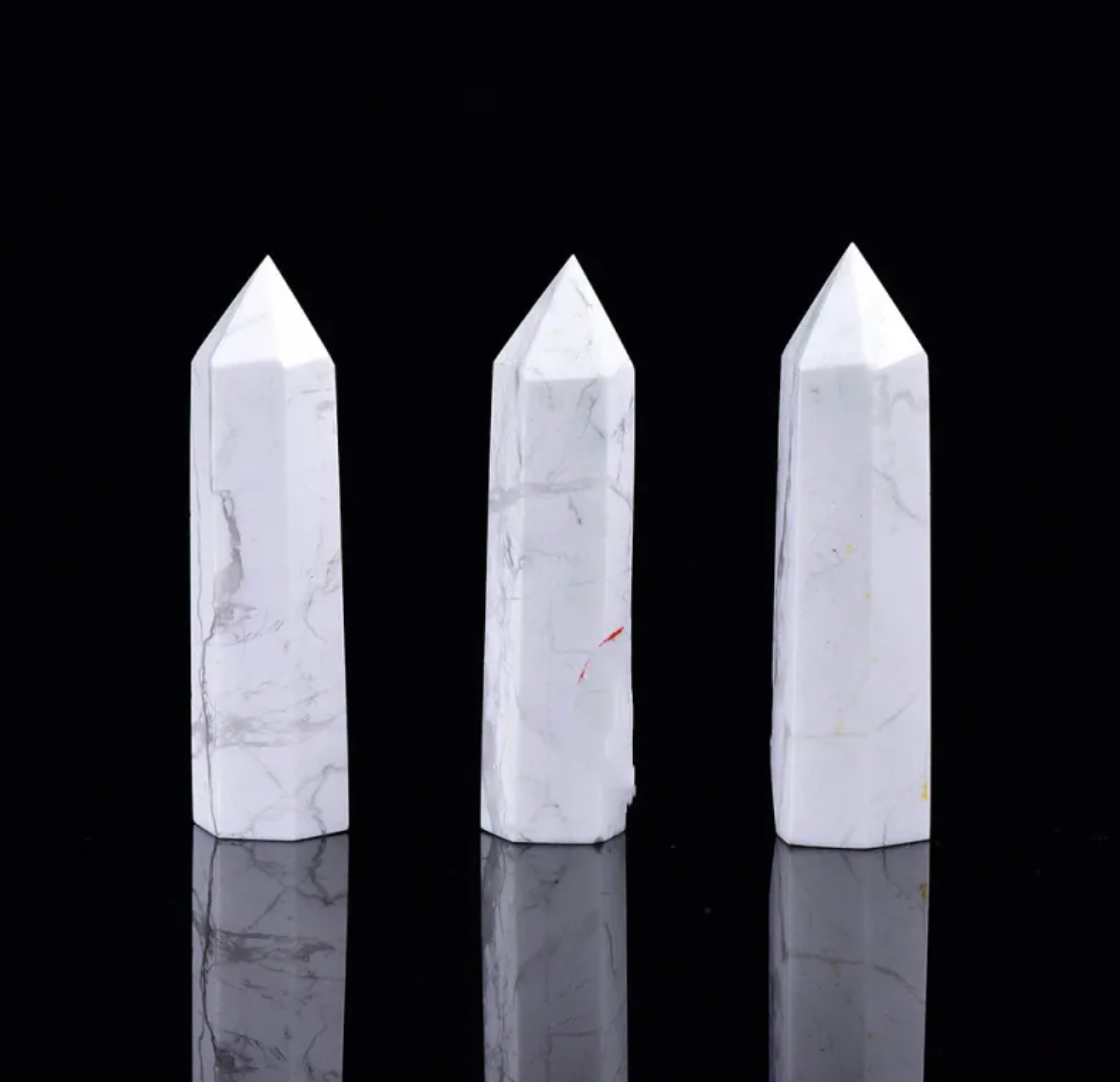 Six‑Sided Crystal Energy Column — Natural Polished Crystal Tower (Obsidian, Amethyst, Fluorite, Labradorite)