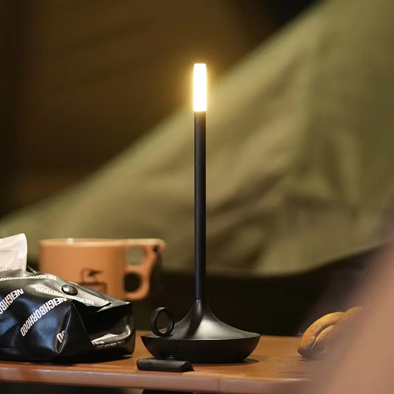 Modern Minimalist LED Vintage Candle Table Lamp  — Soft Glow Ambient Light