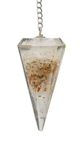 Selenite Orgone Crystal Pendulum — True Motion Divination & Dowsing Tool