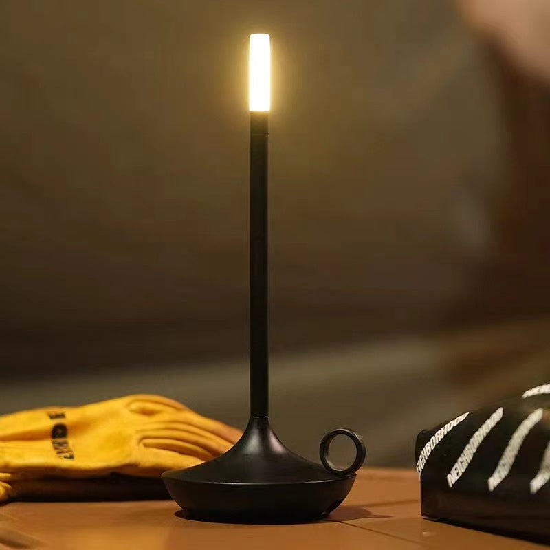 Modern Minimalist LED Vintage Candle Table Lamp  — Soft Glow Ambient Light
