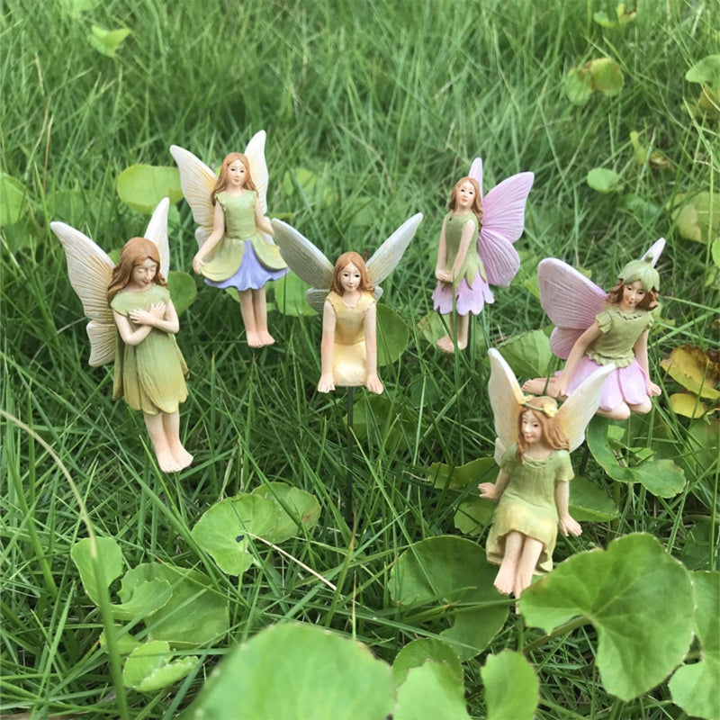 Mini Fairy Figurines — 6‑Piece Resin Garden Decoration Set