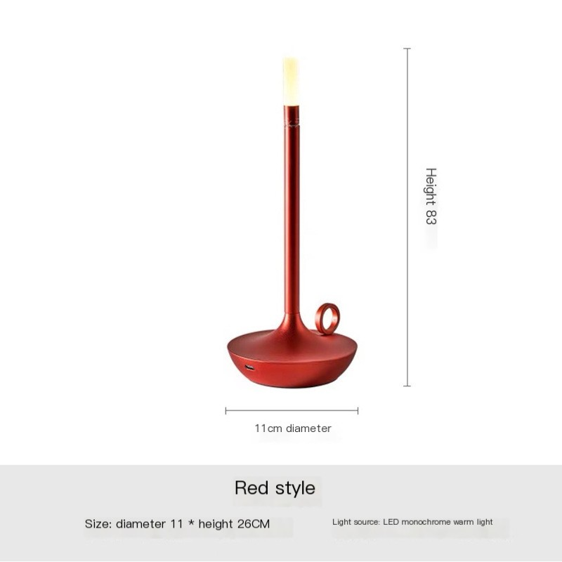 Modern Minimalist LED Vintage Candle Table Lamp  — Soft Glow Ambient Light