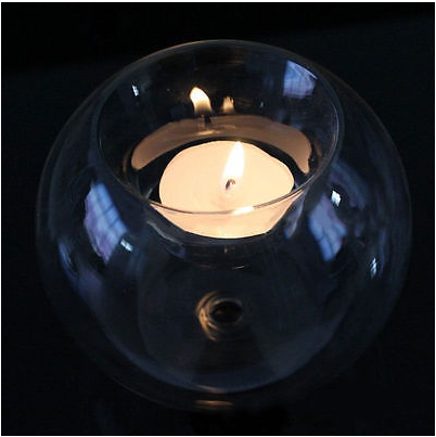Crystal Lamp & Glass Candle Holder Set — Enchanted Glow Duo
