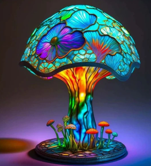 Magic Color Mushroom Lamp — Enchanted Glow Cottagecore Night Light (Multiple Sizes)