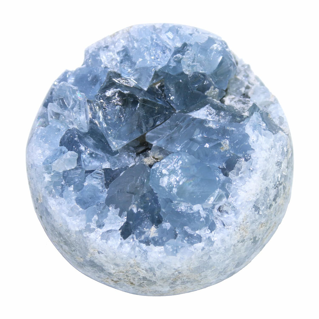 Celestite & Blue Calcite Raw Crystal Cluster — 0.3 LB Healing Stone for Witchcraft & Spiritual Energy Work